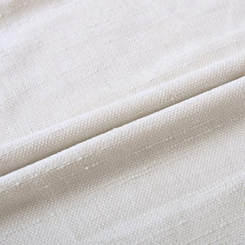 Set of 4 Soft Textured Decorative Throw Pillow Covers 12X20 Inch Cozy Farmhouse Cushion Cover Square Accent Pillow Cases for Bed Couch Sofa Living Room, Cream White - Image 4