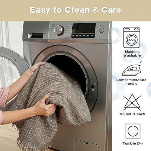 MYSKY HOME Oversized Armchair Couch Cover for 1 Cushion Couch, Washable Sofa Protector, Chair Couch Covers Sofa Covers Sofa Throws Sofa Slipcovers Futon Cover for Pet, Kid, 71"X91", Sand - Image 6