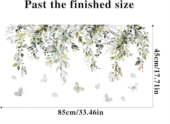 Arawat 2 Set Tree Wall Stickers Decals Peel and Stick Decor Flower Decal Art Decor Boho Floral Walls Stickers & Murals Wall Decals for Living Room Bedroom - Image 2
