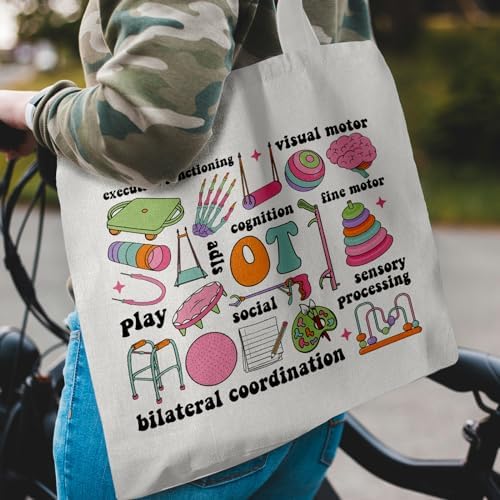 Occupational Therapy Canvas Tote - Mental Health, OT Appreciation Bag for Women - Image 5