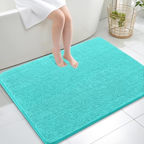 OLANLY Large Bathroom Rugs 40x32, Extra Soft Absorbent Chenille Bath Rugs by OLANLY