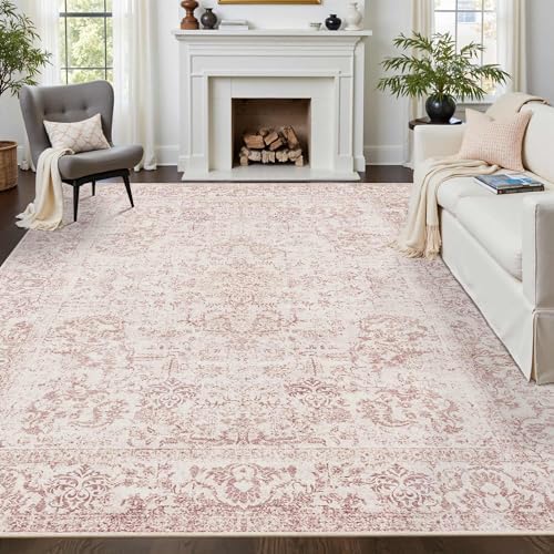 Rugxara Pink 8x10 Area Rugs,Large Rugs for Living Room - Image 4