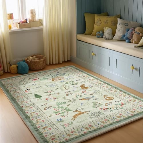 Machine Washable Throw Rugs for Entryway: 3x5 Door Mat Indoor Entrance Small Rug Stain Resistant Non Slip Low Pile Soft Carpet for Kitchen Front Door Indoor Entrance Entry Bedroom - Image 6
