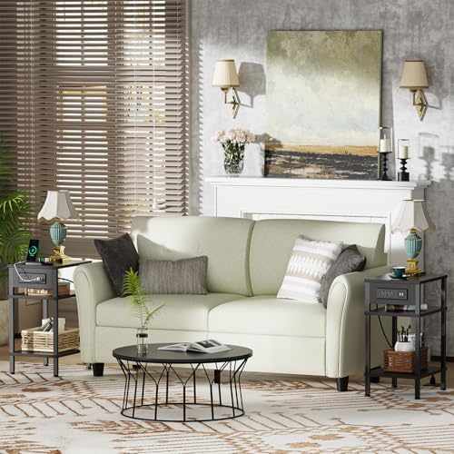 Creso hom Side Table with Charging Station, End Tables Living Room - Image 6