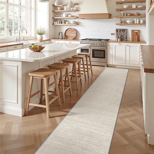 Valenrug 2x12 Runner Rug Non Slip, Washable Rug Runners for Hallways, Beige - Image 6