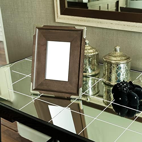 Zonon Flexible Mirror Sheets Self Adhesive Non Glass Mirror Tiles Stickers for Home Wall Decor(10 Pieces,10 x 10 Inches) - Image 4