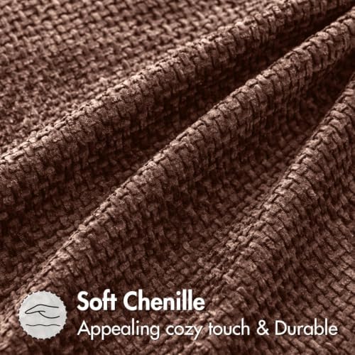 MIULEE Decorative Couch Throw Pillow Covers 20x20 in Red Brown 2 Pack - Image 3