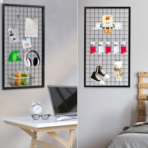 Eastern Tree Metal Grid Wall Panels, Black Wire Grid Panel, Gridwall Display Stand, Heavy Duty Gridwall Panels for Retail Display - 3pcs - Image 4
