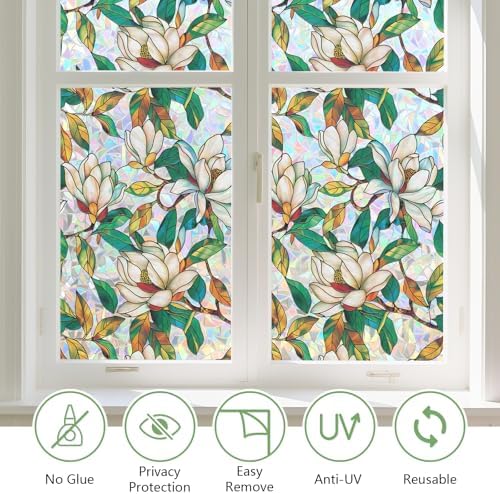 Kromapolis Window Privacy Film, Stained Glass Sticker, 29.5" x 78.7" - Image 6