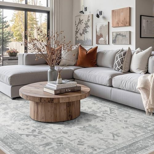 Rugxara 6x9 Grey Washable Area Rug for Living Room - Image 3