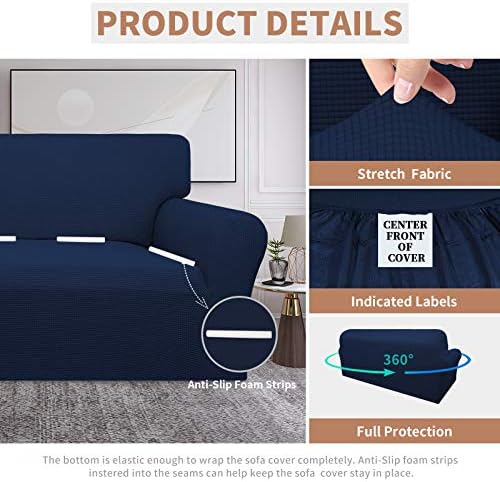 Easy-Going 100% Waterproof Couch Cover, 3 Cushion Couch Slipcover for Sofa - Image 4
