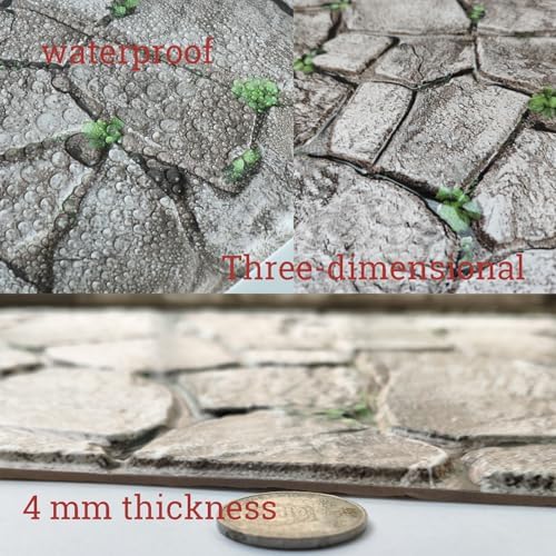 3D Panels Peel and Stick,Simulated Stone Wall,PVC Waterproof Self Adhesive Decorative for Interior Wall Decor,Living Room,TV Background,Study Room 10 Pcs 11.81x11.81 Inches. - Image 2