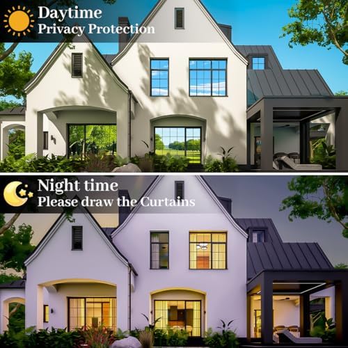 Niviy One Way Window Privacy Film with Installation Tools, Mirror Film Daytime Privacy Heat UV Blocking Glass Tinting for Office 23.6 x 118 Inches, Silver - Image 3