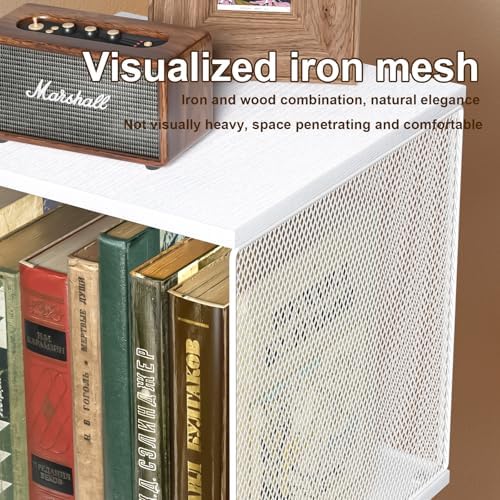 Dmevkic 2 Cube Organizer Bookshelves DIY Variable Stackable Cube Storage Organizer for Kid Bedroom,Living Room,Small Bookshelf White - Image 4