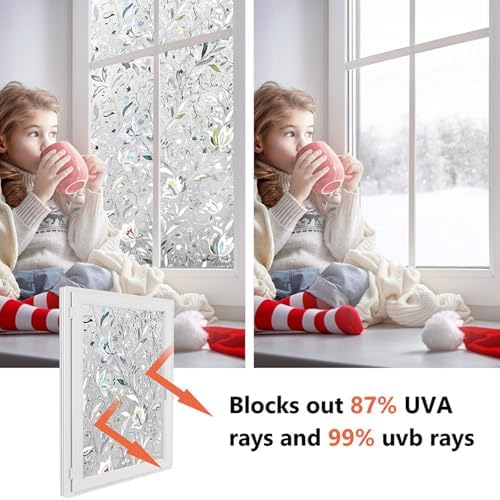 Kromapolis Privacy Window Film, Stained Glass Decorative, 17.5″ x 157.4″ - Image 6