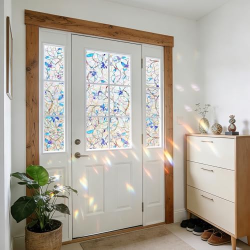 NINETREX Window Privacy Film, Rainbow Stained Glass Film, 17.5" x 157.4" - Image 3