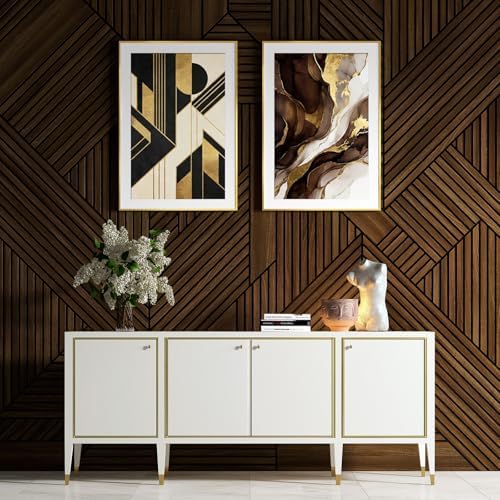 0.25in × 20Ft Peel and Stick Wall Molding Trim - Flexible Self Adhesive Molding Trim for Walls, Edges, Borders, Window Frames, Backsplash Tiles - Matte Gold Waterproof Trim - Image 3