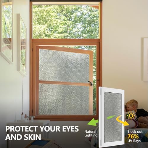 ADD.HERES Window Privacy Film, Glass Decorative Static Cling, 17.5" x 78.7" - Image 2