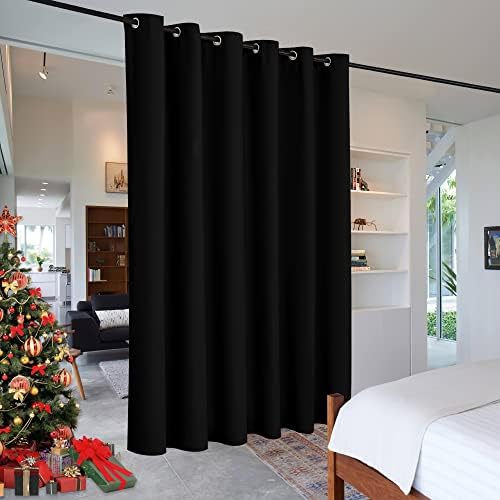 RYB HOME Extra Wide Curtains for Bedroom Closet Office Living Room Divider by RYBHOME