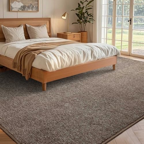 8x10 Large Brown/White Area Rug Non-Slip Washable for Living Room Bedroom - Image 2