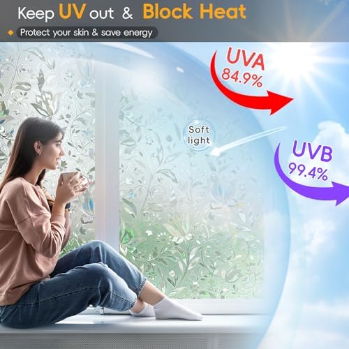 Dwersty Window Privacy Film 17.5 inch * 78.74 inch - Image 2
