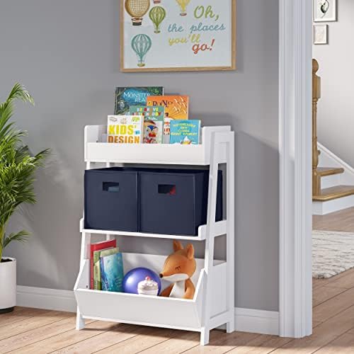 RiverRidge Folding Storage Bins - 4-pack of 10in Tall Navy Cubes - Image 2