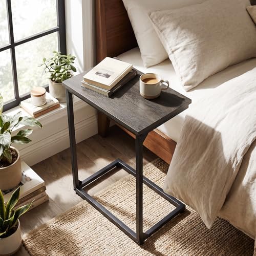 AMHANCIBLE Couch Side Table, 26.37" Tall C Shaped End Table Set of 2 - Image 4