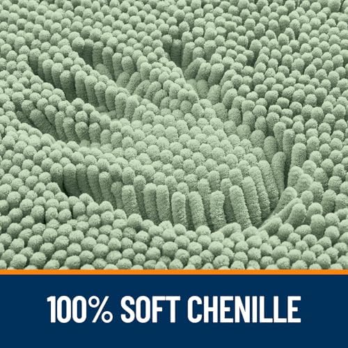 OLANLY Large Bathroom Rugs 40x32, Extra Soft Absorbent Chenille Bath Rugs - Image 3