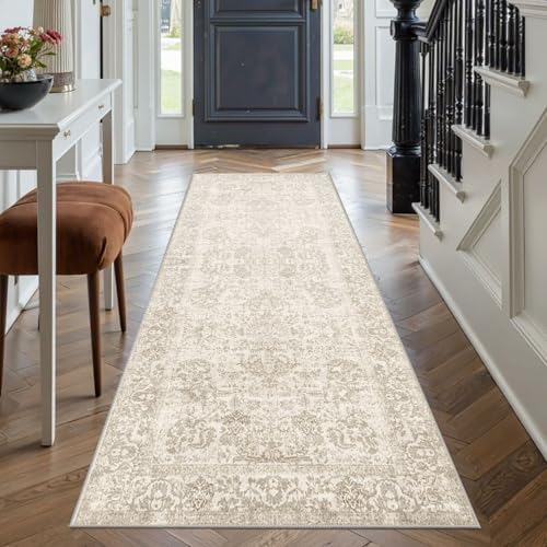 Rugxara 2x6 Brown Hallway Runner Rug,Non Slip Vintage Rug by Rugxara