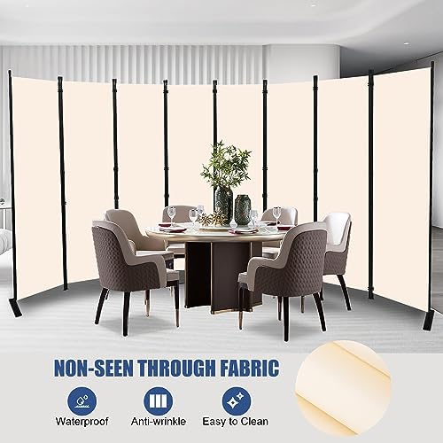 8 Panel Wide Room Divider Wall Screen for Room Separation,176''W x 71''H - Image 3