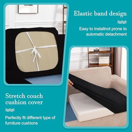 14 Pcs Outdoor Cushion Covers, Patio Sofa Cushion Covers Replacement - Image 6