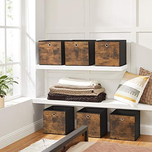 SONGMICS Storage Cubes, Set of 6, 11.8-Inch Foldable Closet Organizers - Image 7
