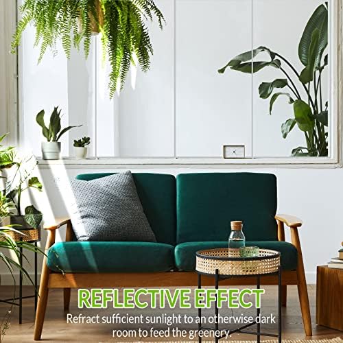 Queekay 2 Pcs Mirror Tiles 12" X 24", 2mm Acrylic Self Adhesive Sheets - Image 2