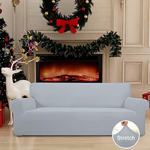 Easy-Going Stretch Oversized Sofa Couch Slipcover Washable Silver Gray - Image 2