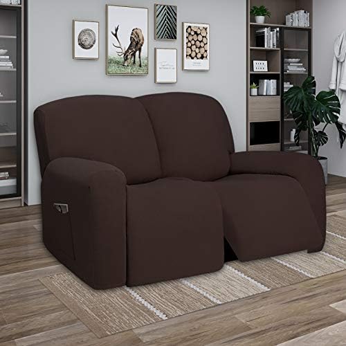 PureFit Super Stretch Loveseat Recliner Sofa Couch Cover with Pocket - Image 2