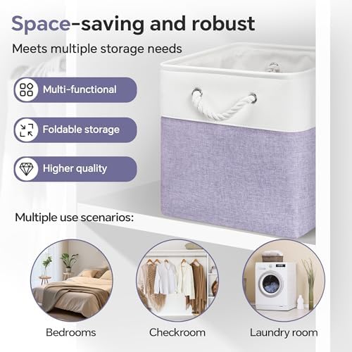ECDYQXVU 13x13x13 Inch Storage Cube Bins Foldable Organizer Baskets 6 Pack - Image 6