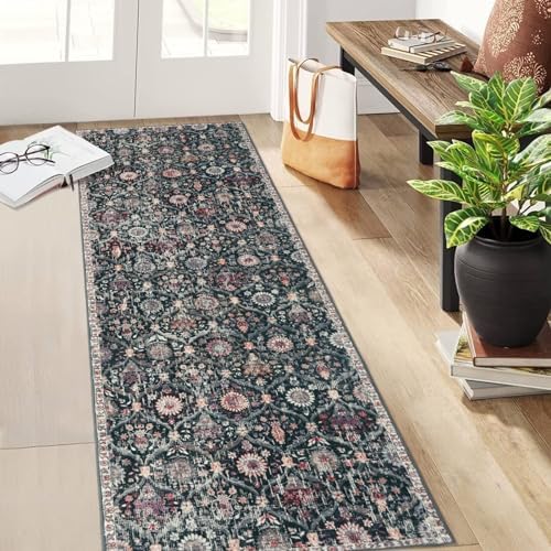 Lahome Moroccan Hallway Rug, 2'5''x8' Washable Kitchen Runner Rugs Non Skid by Lahome