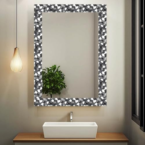 IVN Wallpaper Border Peel and Stick Wall Black White Stone 4x196 Inch - Image 4