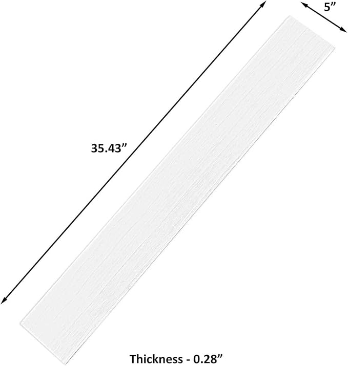 Real Wood Wall Planks-5" White Shiplap Panel Peel and Stick 10Pack 12.5SqFt | 5in wide solid wood shiplap planks-easy DIY wall shiplap panels Perfect for accent wall,backsplash,bedroom, living room - Image 2