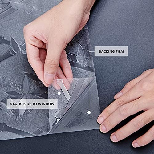 Window Privacy Film for Glass, Bamboo Fence Removable Static Film, 17.5x118.1 Inch - Image 6