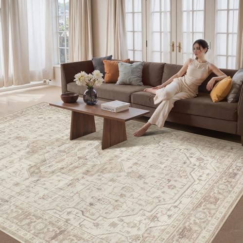 Rugxara 8x10 Area Rugs,Large Rugs for Living Room(Beige) - Image 3