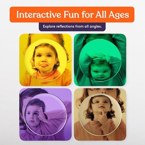 Special Supplies Sensory Bubble Wall Mirror - Multi Color Interactive Acrylic Mirrors for Wall and Sensory Toys for Kids Classroom or Home - Room Decor -Visual, Tactile Stimulation - (Pack of 9) - Image 2