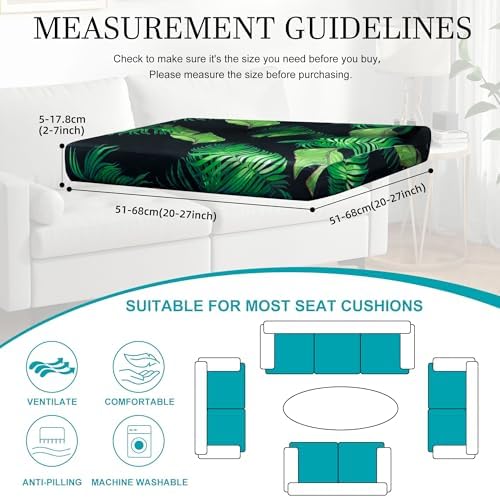 14 Pcs Outdoor Cushion Covers, Patio Sofa Cushion Covers Replacement - Image 2