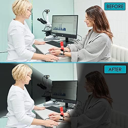 Premium Privacy Screen Filter for 24 Inches Desktop Computer Widescreen Monitor with Aspect Ratio 16:09. Anti Glare and Anti Blue Light Protection - Image 3