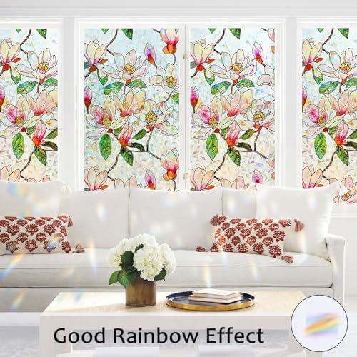 Window Privacy Film, Stained Glass Rainbow Stickers 35.4"x78.7" - Image 2