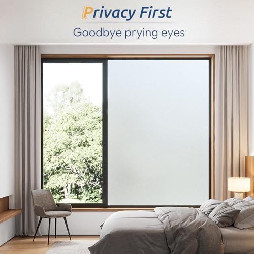rabbitgoo Frosted Glass Window Privacy Film, Static Cling, 35.4" x 78.7" - Image 3