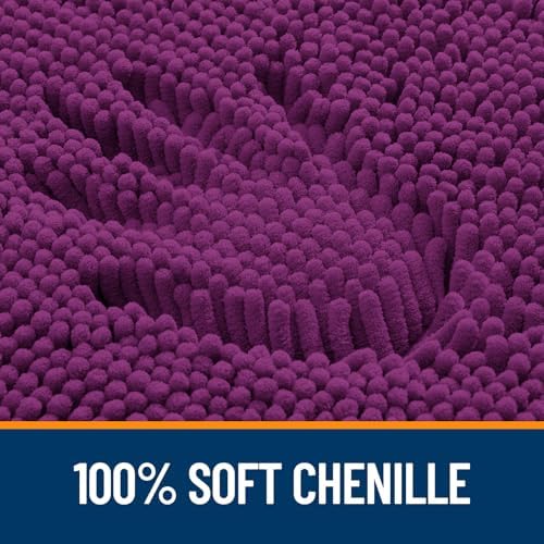 OLANLY Bathroom Runner Rugs 59x24, Extra Soft Absorbent Chenille Bath Rugs - Image 3