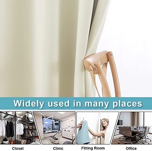 RYB HOME Privacy Curtain for Sliding Glass Door Locker Room Basement Closet - Image 5