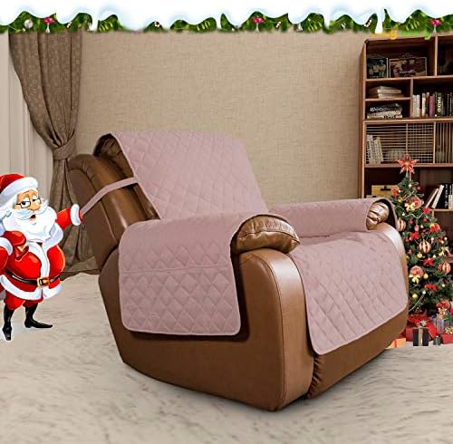 Easy-Going Reversible Couch Cover, Oversized Recliner, Pink/Beige - Image 2