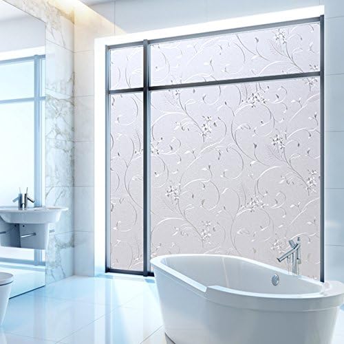 Niviy Window Privacy Film Decorative Static Cling Non-Adhesive, 35.4"x78.7" - Image 4